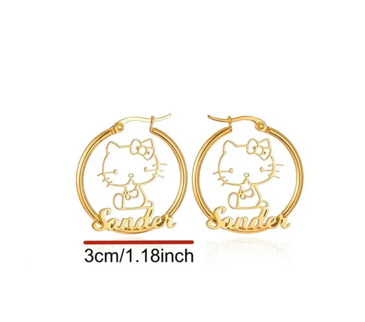 CUSTOM KITTY HOOPS