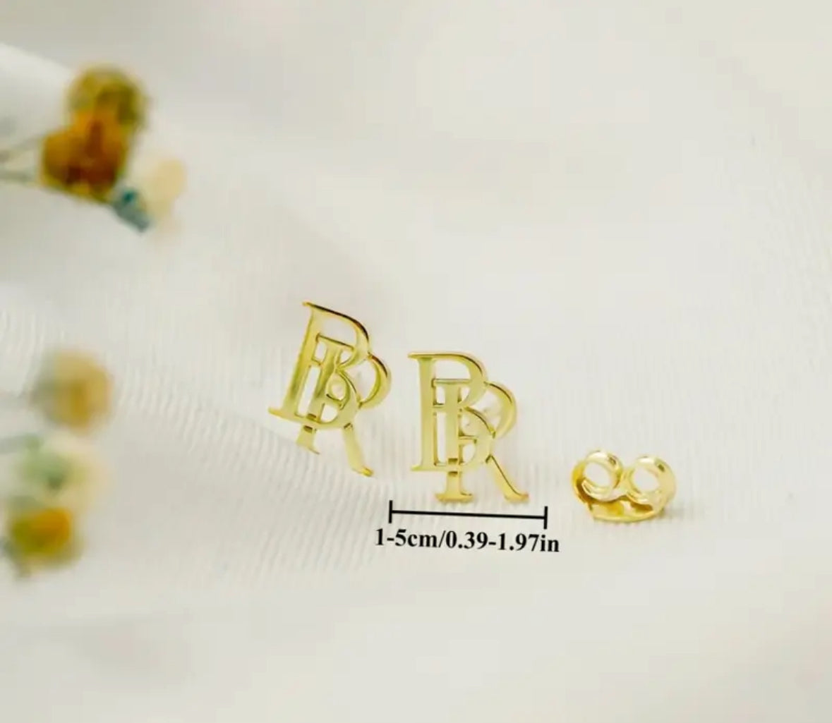 CUSTOM INITIAL EARRINGS