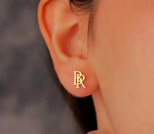 CUSTOM INITIAL EARRINGS