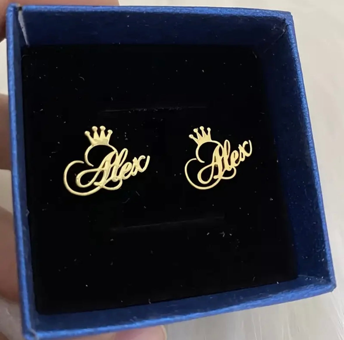 CUSTOM CROWN EARRINGS