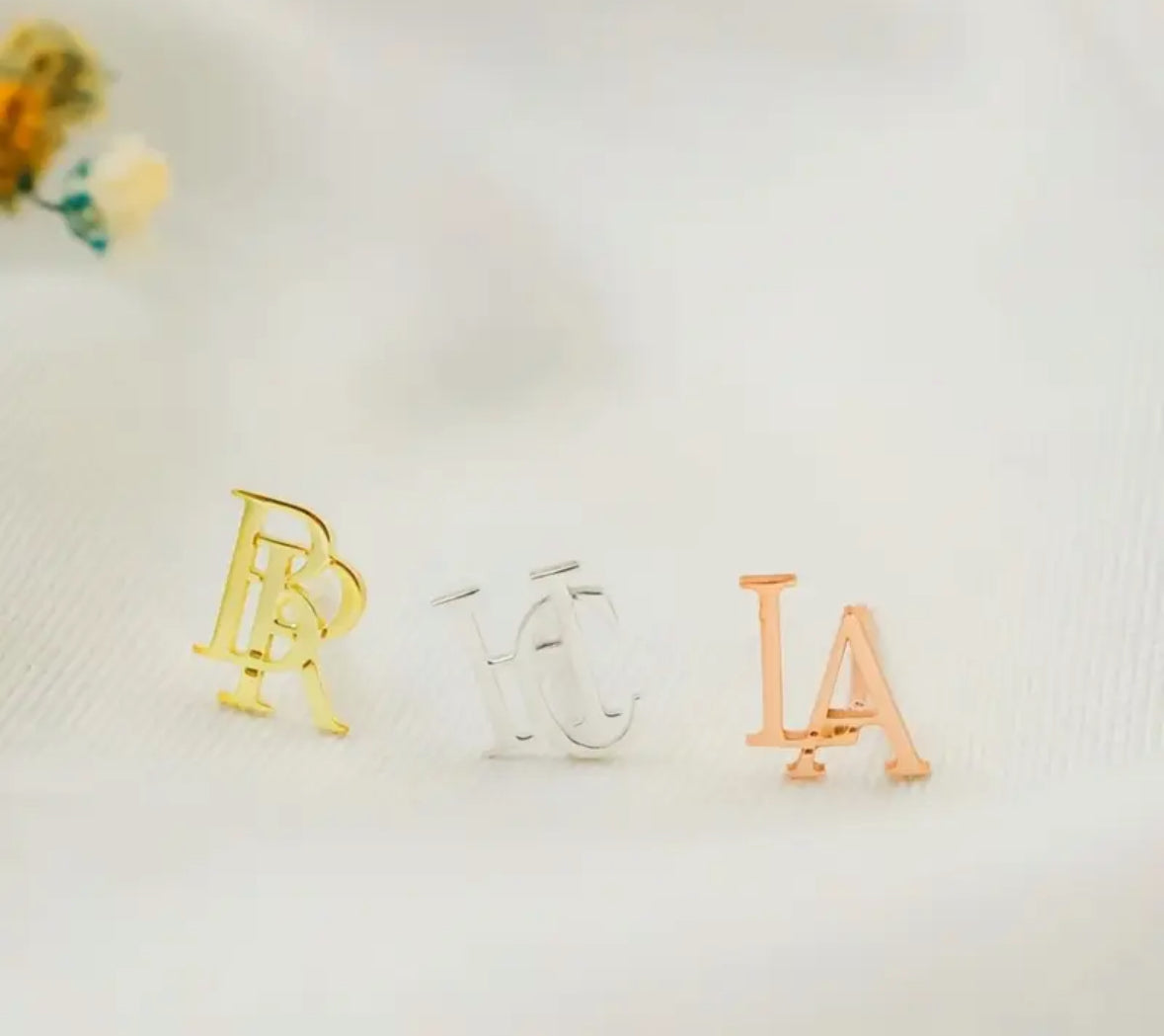 CUSTOM INITIAL EARRINGS