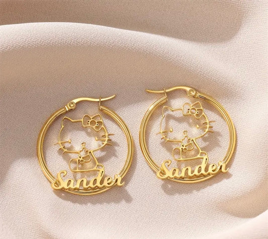 CUSTOM KITTY HOOPS
