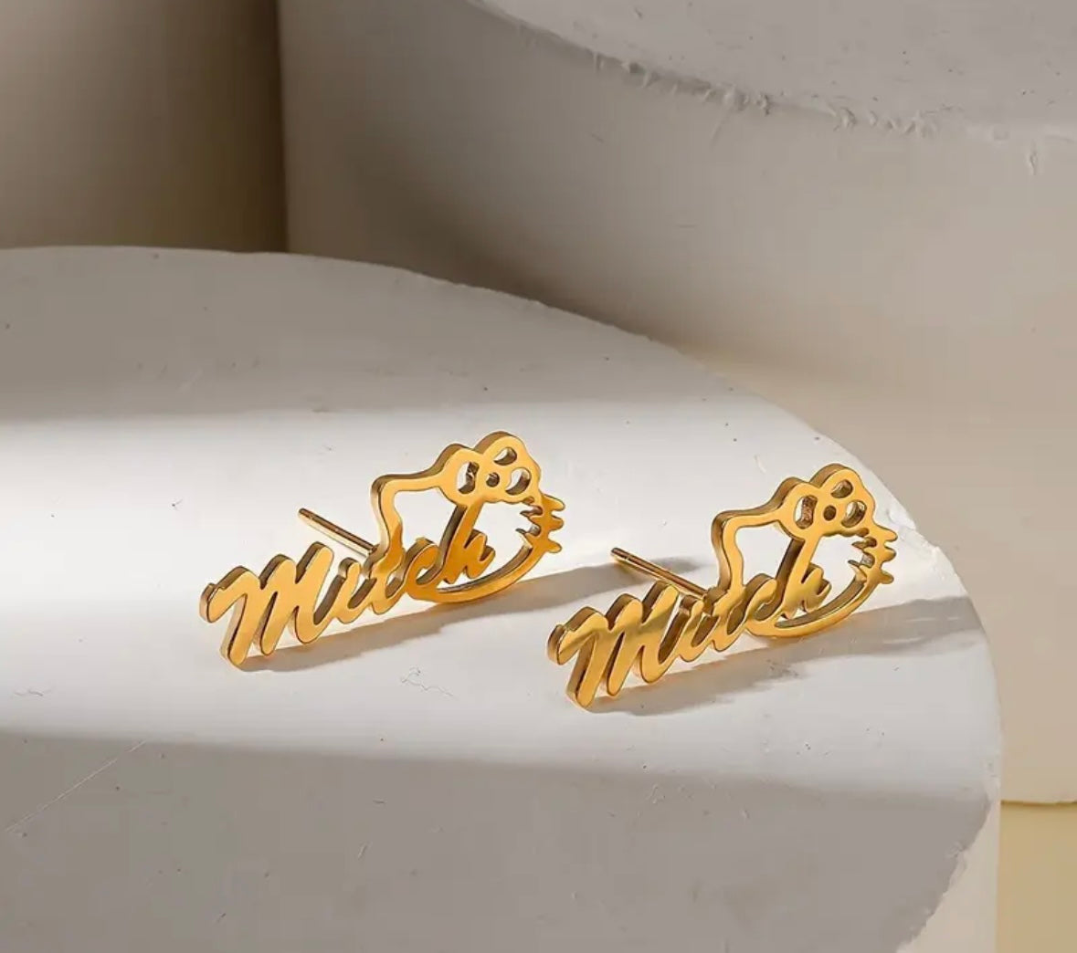 CUSTOM KITTY EARRINGS